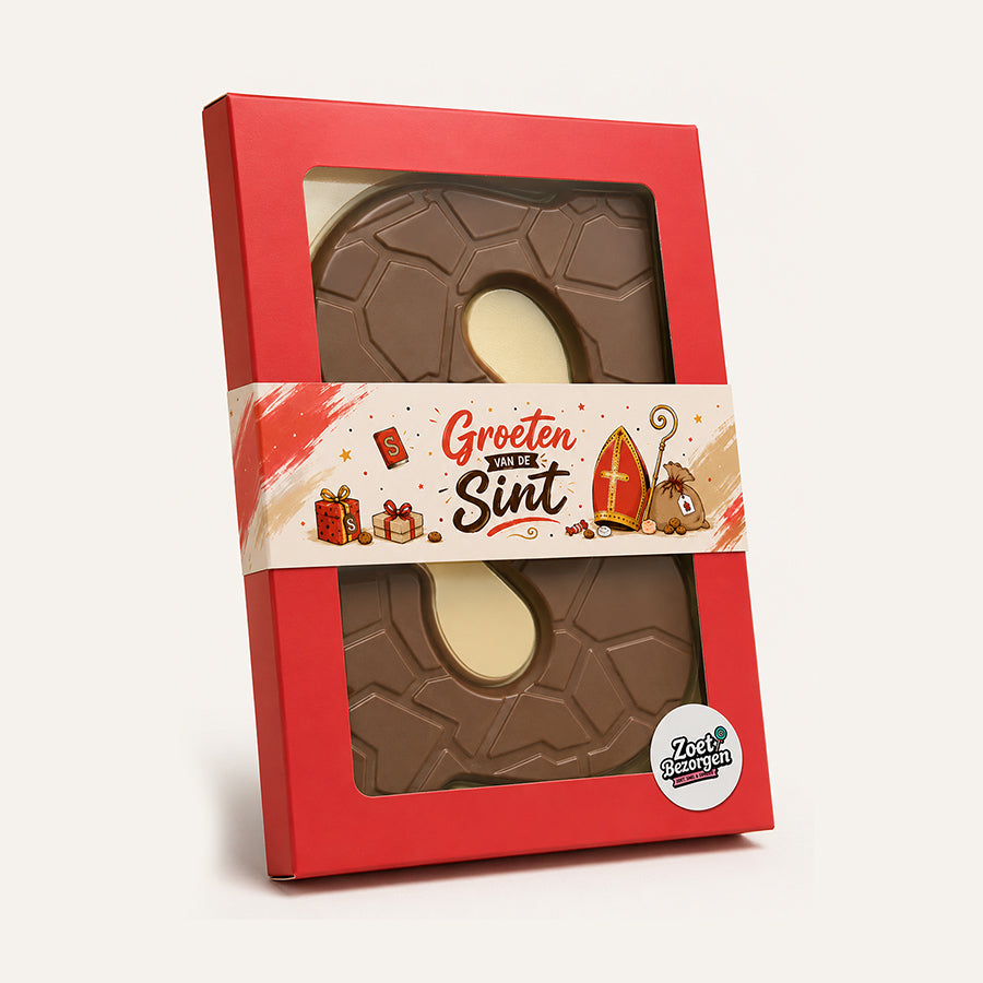 Luxe chocoladeletter "Groeten van de Sint" (180 gram) melk