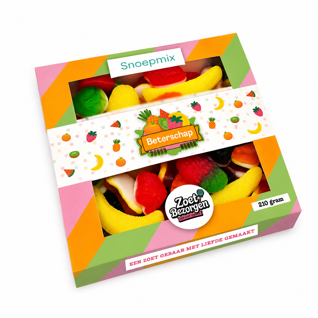 Snoeppakket “Beterschap” fruitsnoep (210 gram)