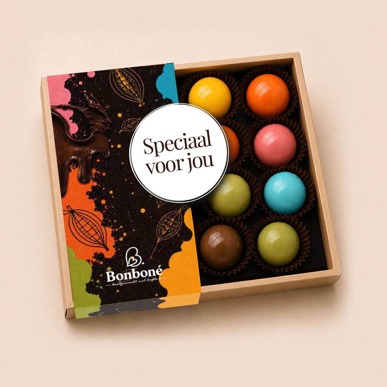 Luxe chocolade bonbons 12 stuks "Speciaal voor jou"
