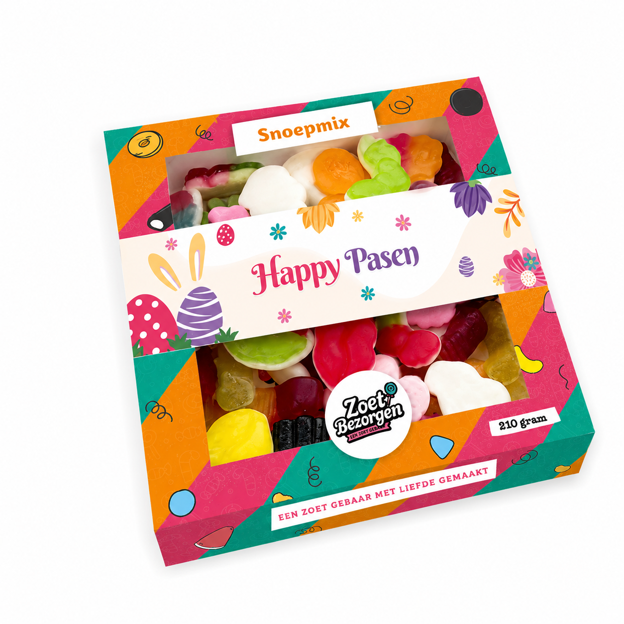 Snoeppakket “Happy Pasen” mixsnoep (210 gram)