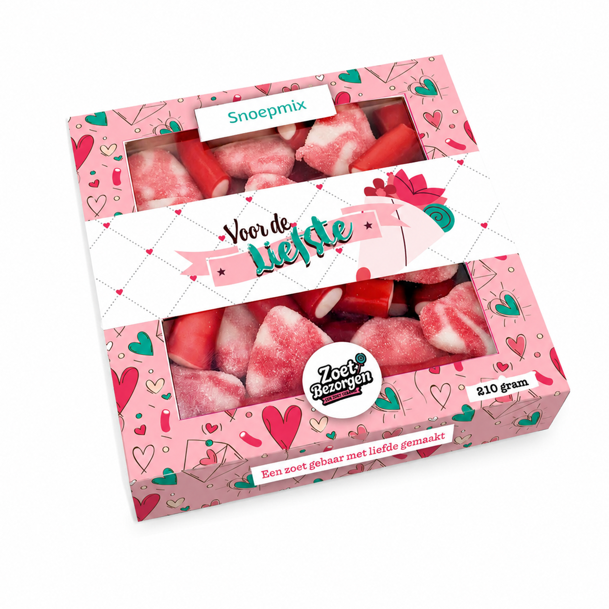 Snoeppakket “Voor de liefste” 210 gram